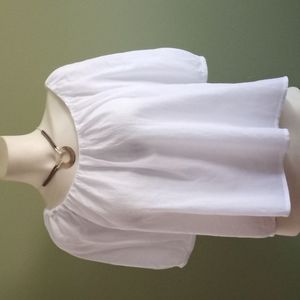 White Shear Baby Doll Shirt Size Medium,  Never Worn